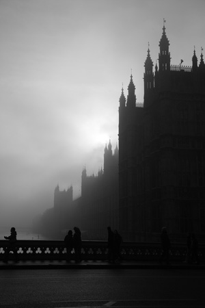 Houses of Parliament fog