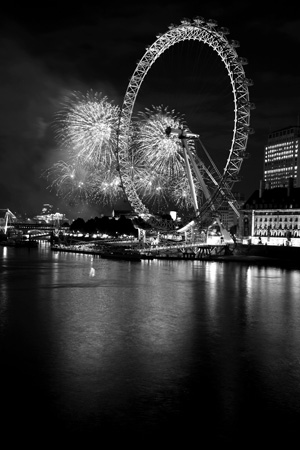 London Eye fireworks