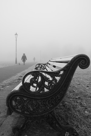 Clapham Common freezing fog