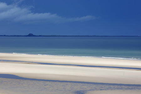 Holy Island from Bamburgh Beach, Northumberland