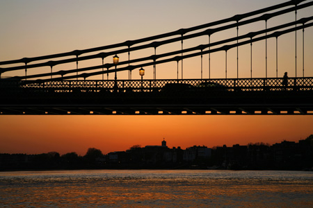 Hammersmith Bridge sunset