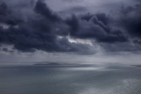 Across the Sound of Harris to Berneray and North Uist, Outer Hebrides, Scotland