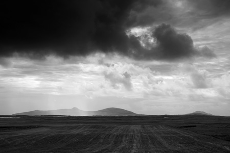 Rain shower on North Uist, Outer Hebrides, Scotland